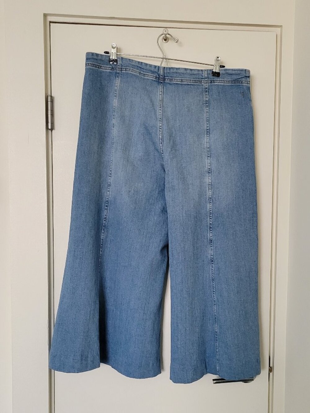 Pilcro for Anthropologie Cropped Wide Leg Jeans Size 33 - Picture 8 of 12
